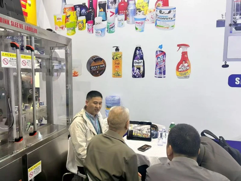 Irregular Cosmetic Bottle Labeling Machine - global customer cases