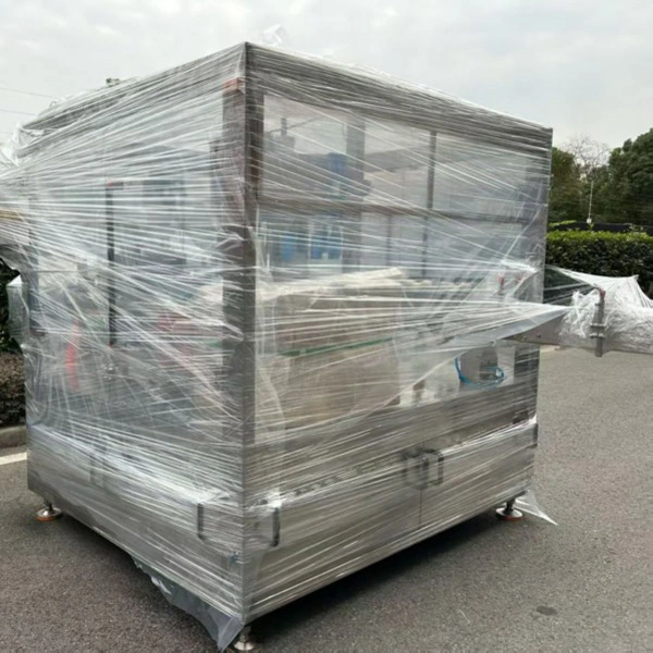 Irregular Cosmetic Bottle Labeling Machine - export wooden crate packaging